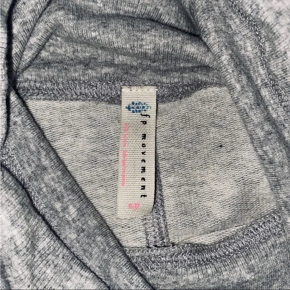 Free People Heather Gray Cowl Neck Sweatshirt - Picture 3 of 9